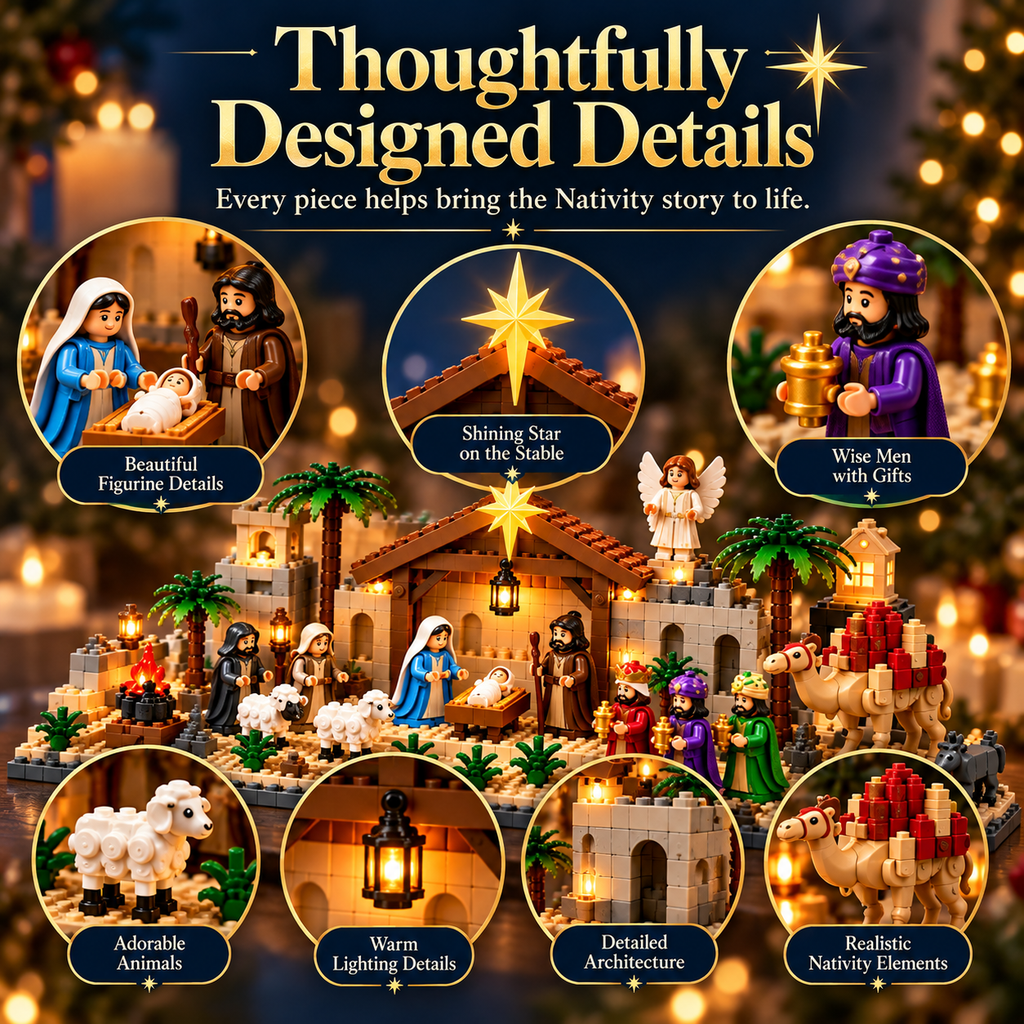 ⭐ 24-Day Buildable Nativity Advent Calendar | Family Christmas Tradition Vibe