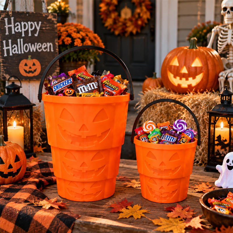 🎃 Collapsible Halloween Pumpkin Bucket