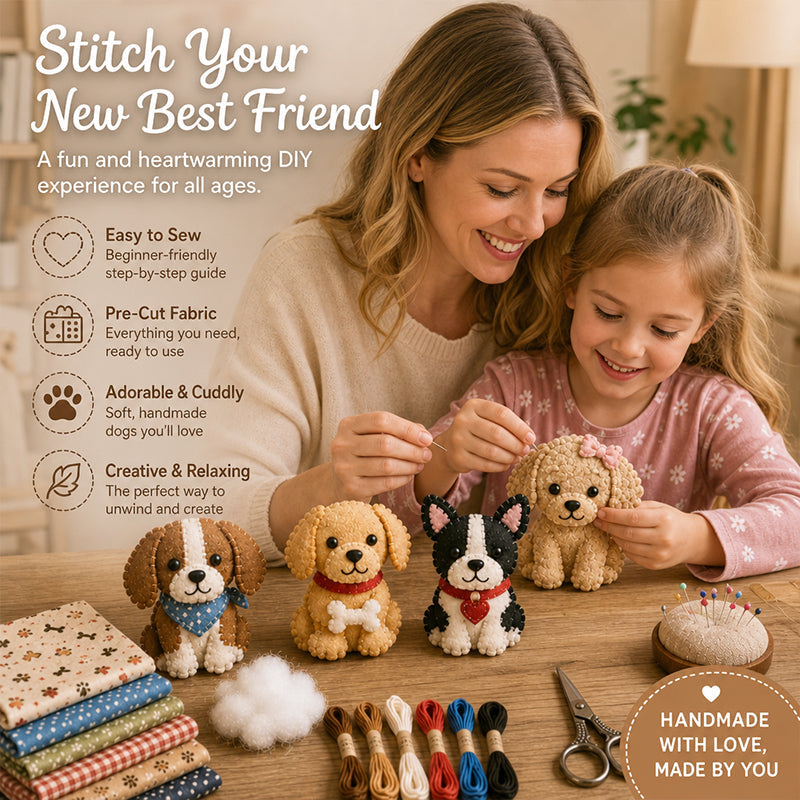 DIY Fabric Animal Craft Kit – Creative Handmade Art🕊️✂️