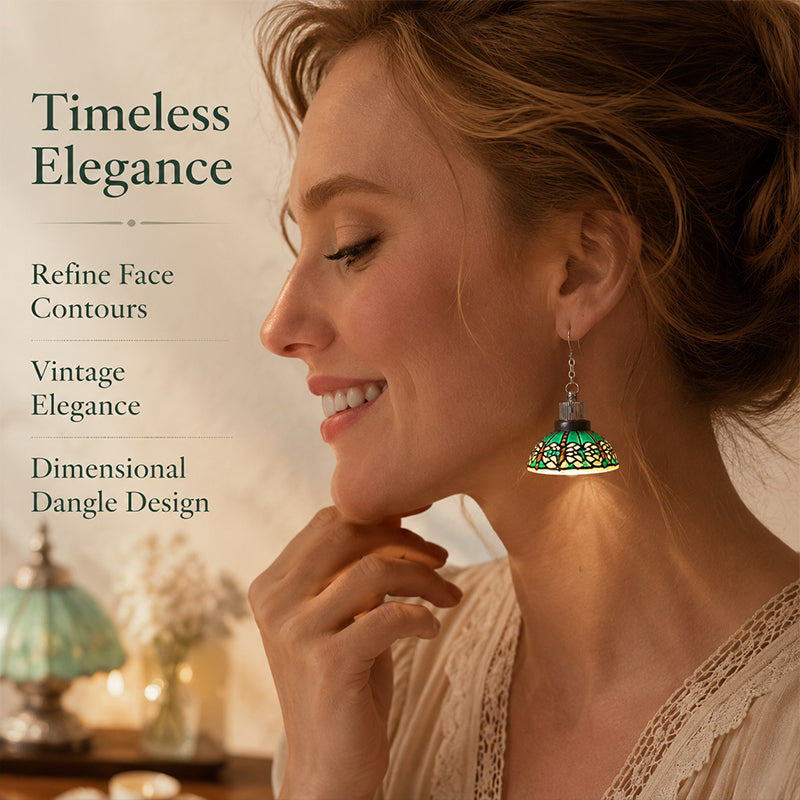 💡✨ Elegant Collectible Handmade Mini Vintage Lamp Dangle Earrings | Unique Holiday Statement Jewelry Gift for Her