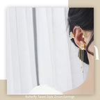 ✨🦋Butterfly Tassel Style Zircon Earrings