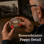 ✈️ Battle of Britain Commemorative Pin – Patriotic Remembrance Collectible With Poppy & Aircraft Motif