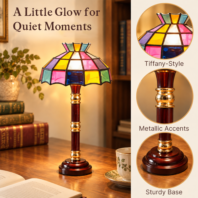 ✨ Small Decor Table Lamp | Cozy Book Nook Vibe