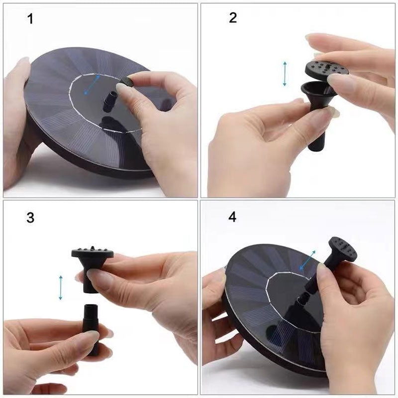 Hot Sale🔥⛲ Solar Fountain, Solar Powered Bird Bath Fountain Pump