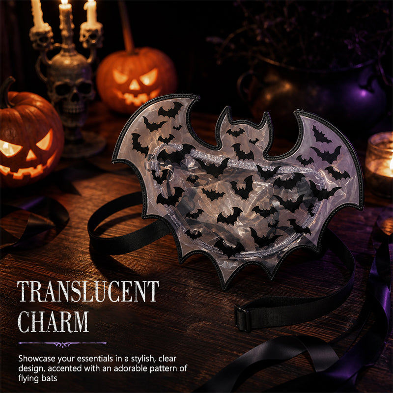 Spooky Chic Bat Wing Handbag - Perfect Halloween & Goth Accessory 🦇