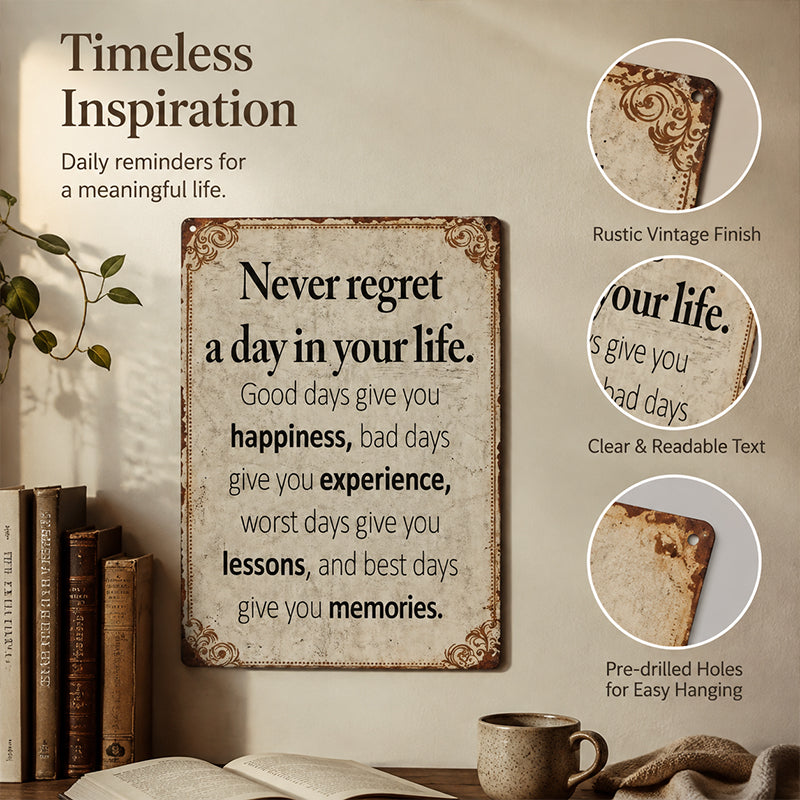 🕰️ Retro Inspirational Wall Accent