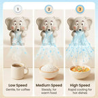 🐘 Elegant Collectible Elephant Clip-On Mini Fan | Baby Food Cooling Holiday Practical Gift