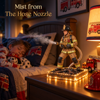 🚒 Firefighter Figurine Humidifier – Unique Decor Desk Mist Maker
