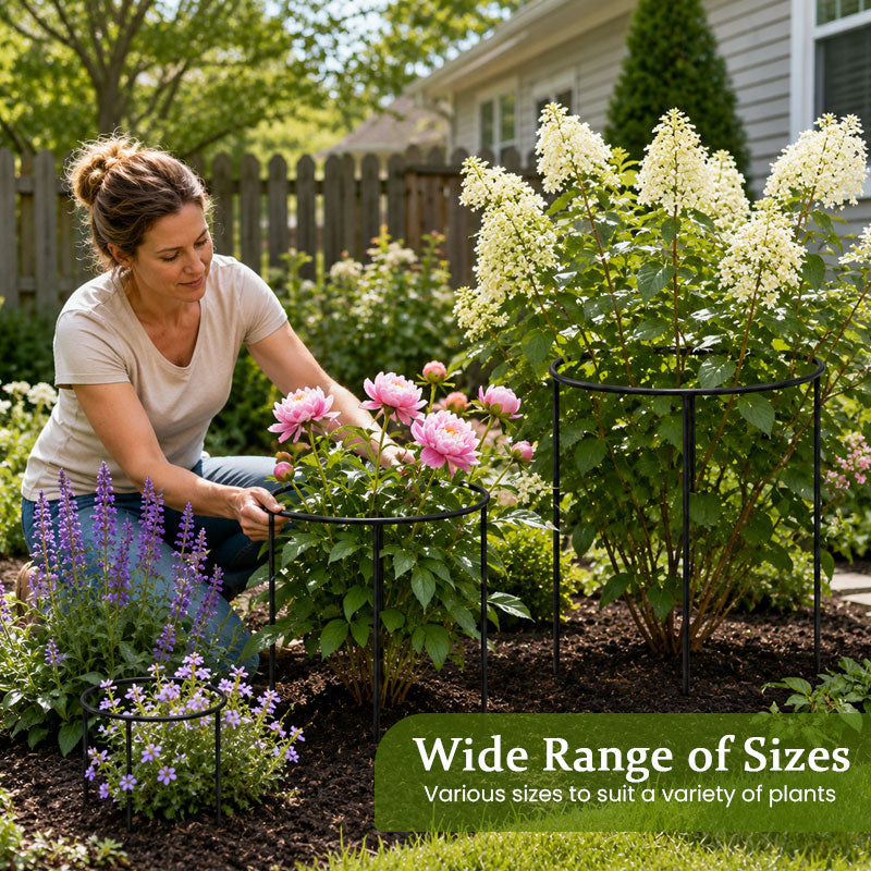 🌸🌿Round Plant Support Frame – Garden Stem Support Ring