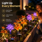 🦋 Solar Butterfly Stake Light｜Soft Night‑Time Glow For Your Garden