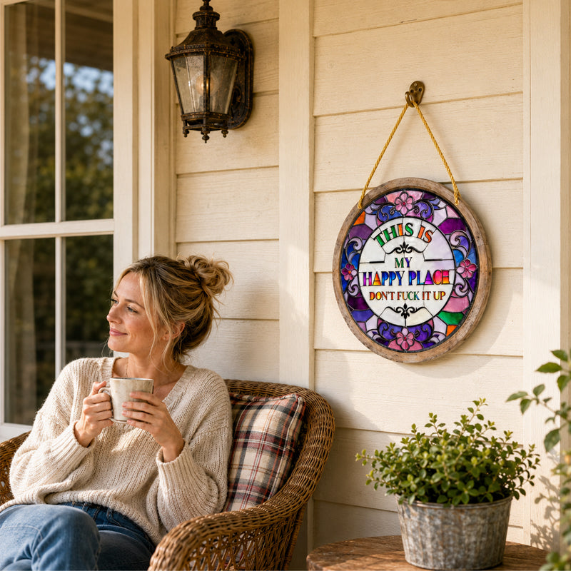 🌈This Is My Happy Place Hanging Sign
