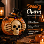 🎃🍬👻Trick-or-Treat | Skull Pumpkin Candy Jar