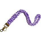 ✨Handmade Pleated Fabric Phone Lanyard with Metal Clasp - Long Neck Strap & Decorative Chain