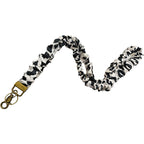 ✨Handmade Pleated Fabric Phone Lanyard with Metal Clasp - Long Neck Strap & Decorative Chain