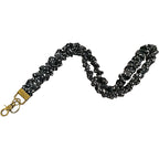 ✨Handmade Pleated Fabric Phone Lanyard with Metal Clasp - Long Neck Strap & Decorative Chain