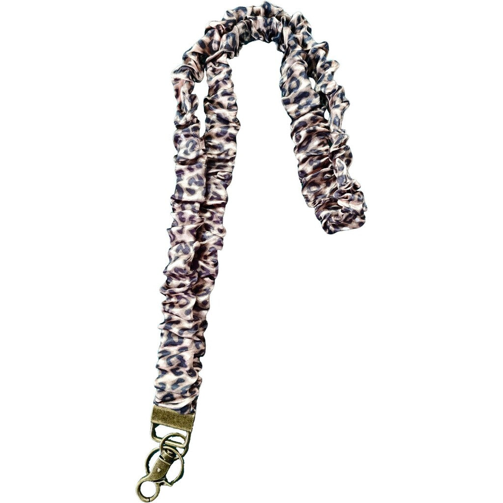 ✨Handmade Pleated Fabric Phone Lanyard with Metal Clasp - Long Neck Strap & Decorative Chain