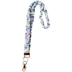 ✨Handmade Pleated Fabric Phone Lanyard with Metal Clasp - Long Neck Strap & Decorative Chain