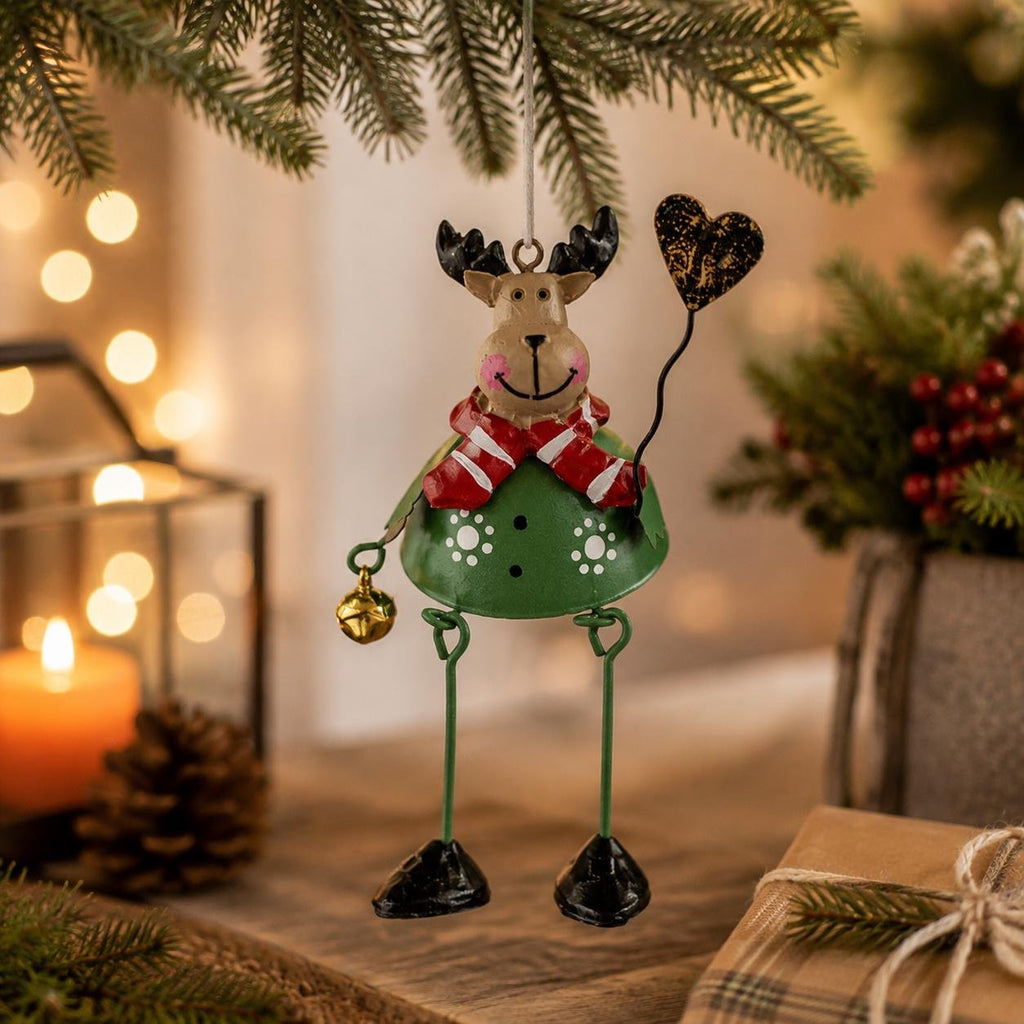 🌲✨ Hand-Painted Dangling Leg Christmas Ornaments