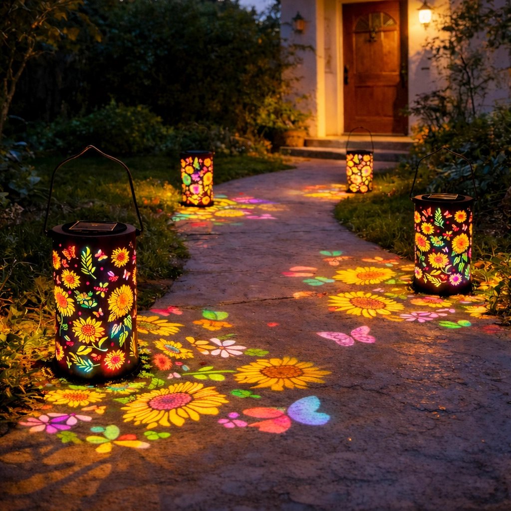 🌻Colorful solar-powered garden lamp with sunflower effect
