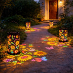 🌻Colorful solar-powered garden lamp with sunflower effect