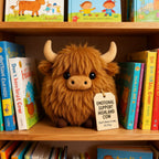 Plush Highland Cow for emotional support 🎉