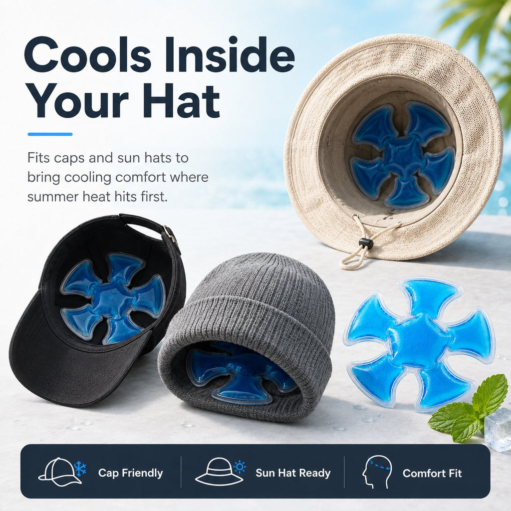 ❄️ Wearable Cooling Gel Insert – Comfort in Hat & For the Whole Body 🧢💙