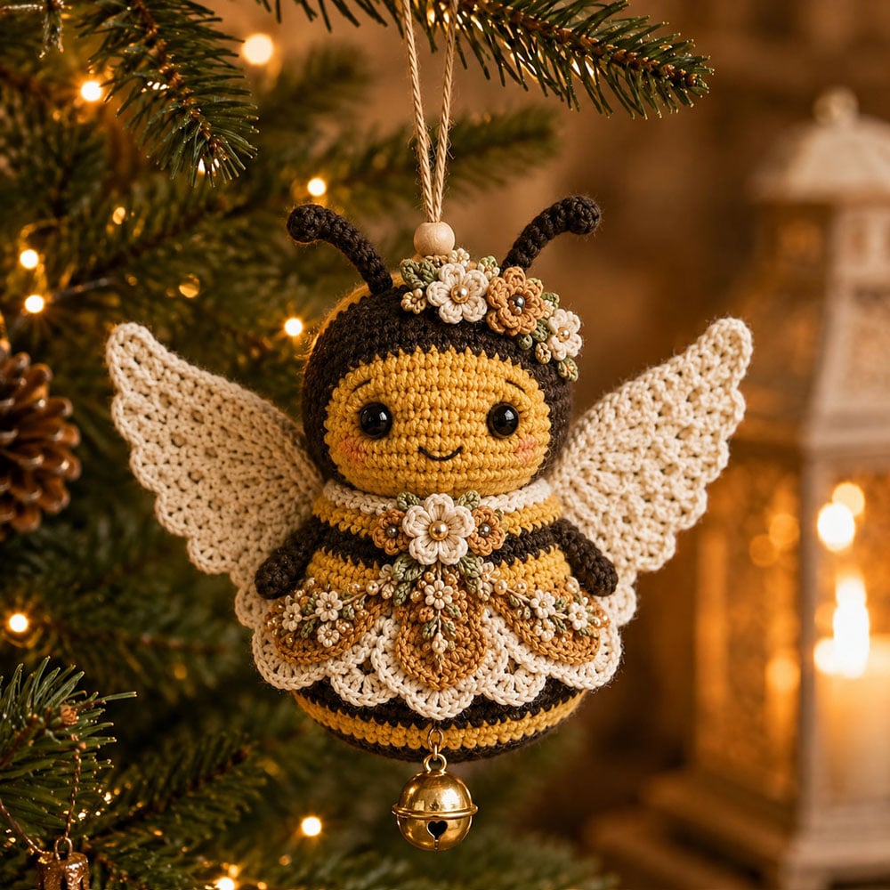 ✨ Animal Angel Crochet DIY Kit | Hand‑Stitch Guardian Ornament for Holiday & Gifting