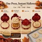 🎃 Spooky Halloween Hand‑Pie Press Set | 8 Unique Spooky Shapes for Festive Party Pastries