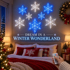 ⏳ Last Day 49% OFF – ❄️ LED Snowflake Wall Lights ✨