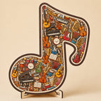 🎶Musical Note Instrument Jigsaw Puzzle Ornament