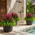 💥Summer Special🔥 UV-resistant artificial ferns & red dragon trees – Full, lush, and colorfast!