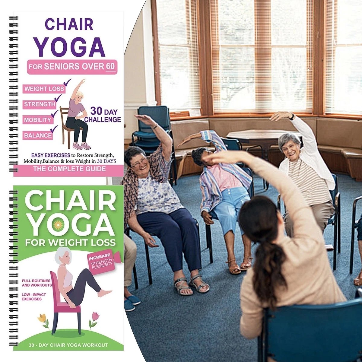 🔥Most Popular in 2026🔥The Complete Guide to Chair Yoga for Seniors: Over 40 Simple Exercises with Light Resistance to Regain Strength, Mobility, and Balance—and Lose Weight