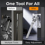 🔧 Adjustable Hinge Wrench for Door Gaps – Quick Fix Crooked Doors At Home
