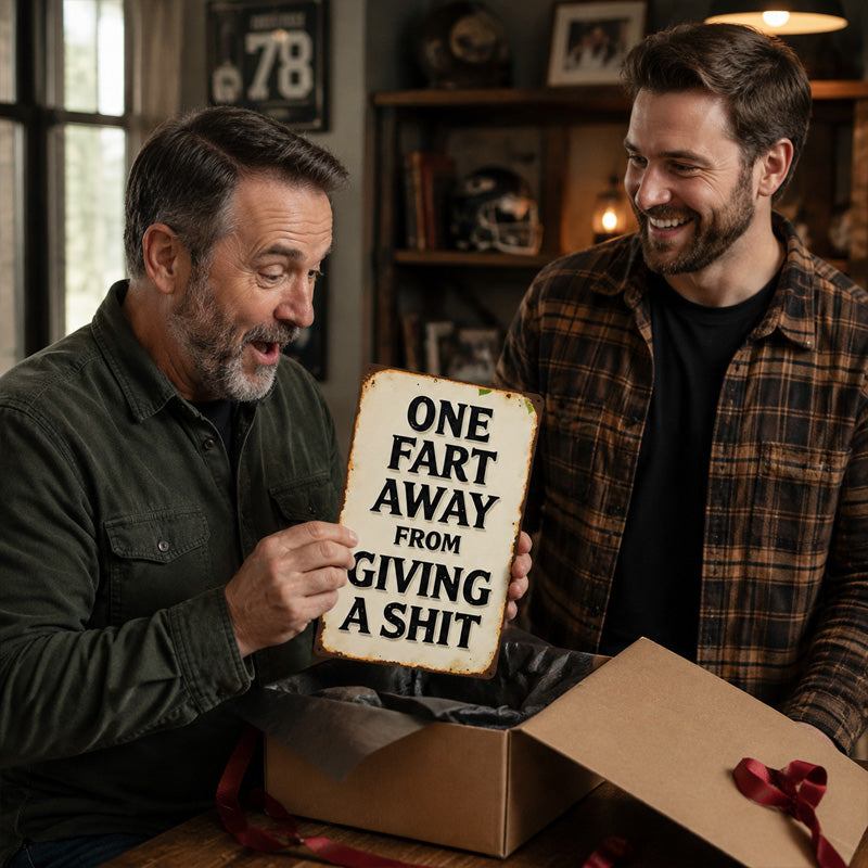 😆 Sarcastic Quote Vintage Metal Wall Sign, Funny Cheeky Wall Decor for Man Cave Garage Bar