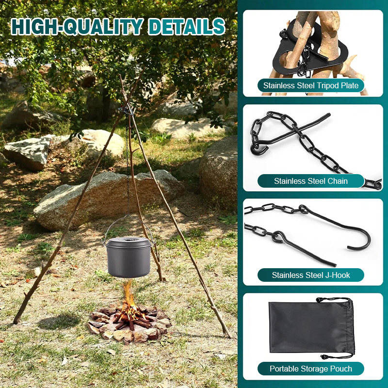 📢📢LAST DAY SALE 50% OFF✨⚙️Outdoor Hanging Pot Tripod