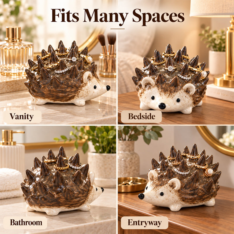🦔 Hedgehog Ring Holder | Cute Woodland Jewelry Vibe