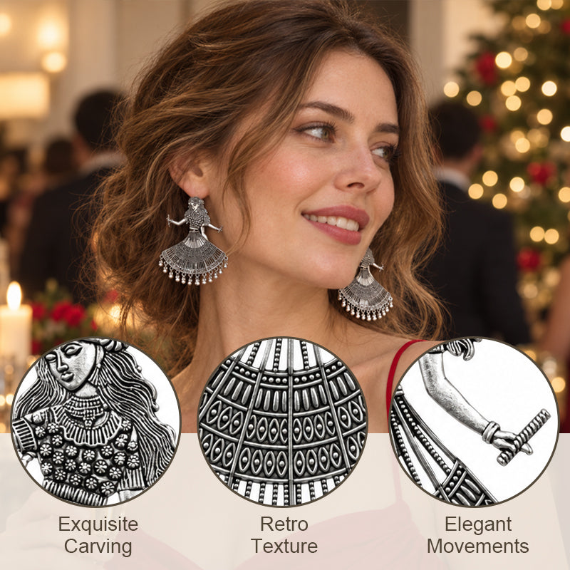 💃 Dancing Earrings – Artistic Dancer Silhouette Dangle Jewelry With Moving Drop Details