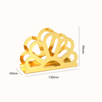 🌼 Floral Semi-Circular Napkin Holder – Stylish Dining Table Accessory!