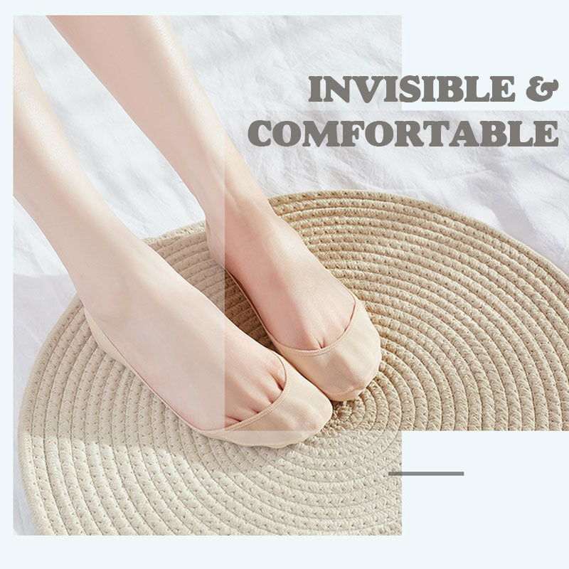 ⏰Limited-time offer: Buy one, get one free💃Sponge Pad Sling Ice Silk Crew Socks