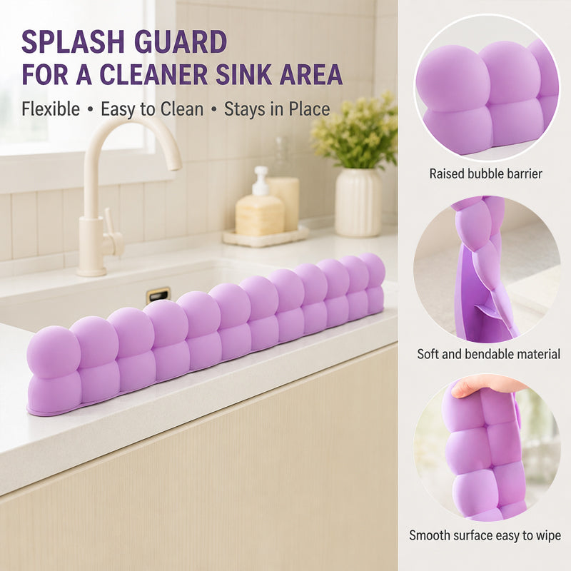 🏡Silicone Sink Splash Guard Keep Your Kitchen Dry & Tidy