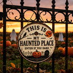 🎃This Is My Haunted Place Halloween Door Sign