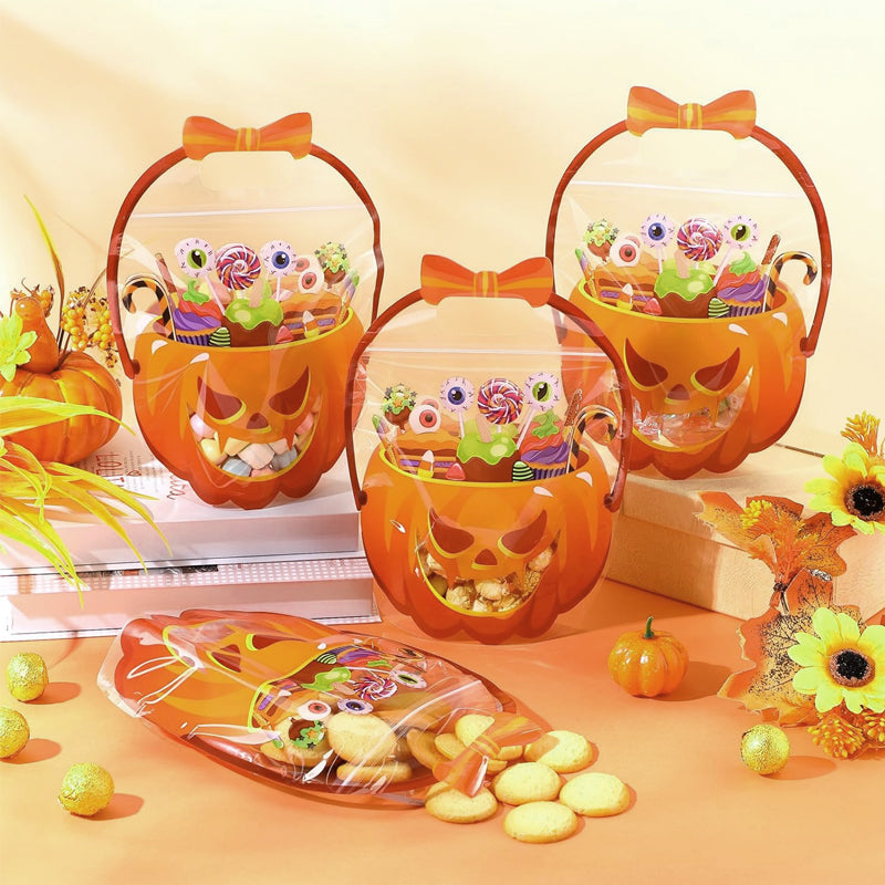🎃 Halloween Hot Seller｜Spooky‑Cute Reusable Trick‑or‑Treat Candy Bag