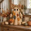 🎃Whimsical Patchwork Ghost Decor