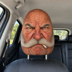 😂 Funny Face Car Headrest Cover – Hilarious Car Interior Decor!