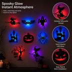 🎃🦇 Assorted Spooky Shape Halloween Backlit Wall Lights