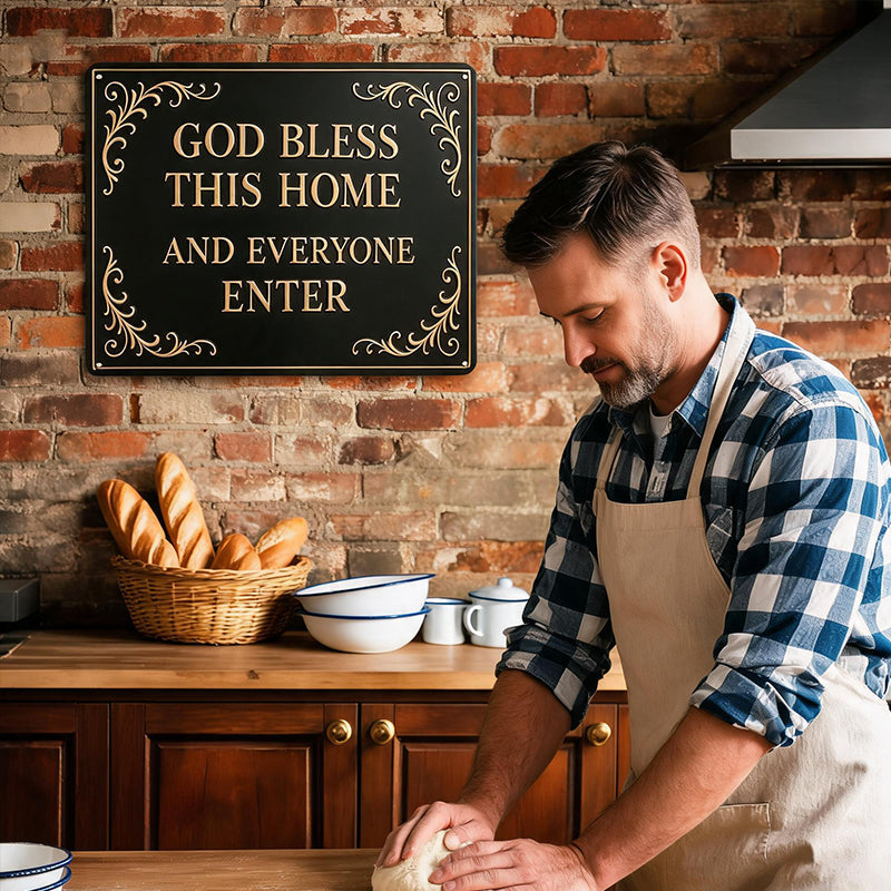 God Bless This Home Iron Sign🏡🙏