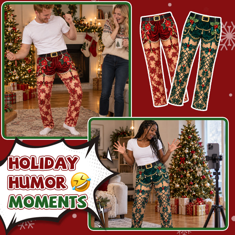 😂 Funny Christmas Illusion Pants – Viral Prank Trousers for Xmas Parties!