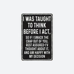 😂🔥Humorous &amp; Satirical Metal Signs – a retro-style "men's cave" and garage wall decoration full of dark humor
