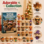 🐂🎄 2026 Highland Cow 24‑Day Christmas Advent Calendar Collectible Figurines
