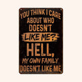 😂 Funny And Satirical Family Humor Metal Sign